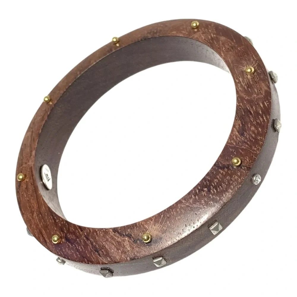 Silpada Bracelet B3303 Wildwood Bangle Studded with Sterling Silver